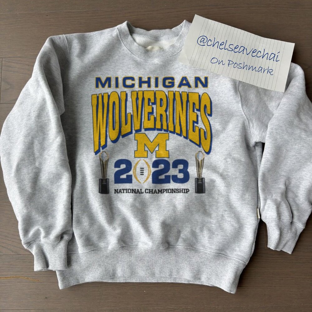 2023 University of Michigan Wolverines National Championship Football Sweatshirt
